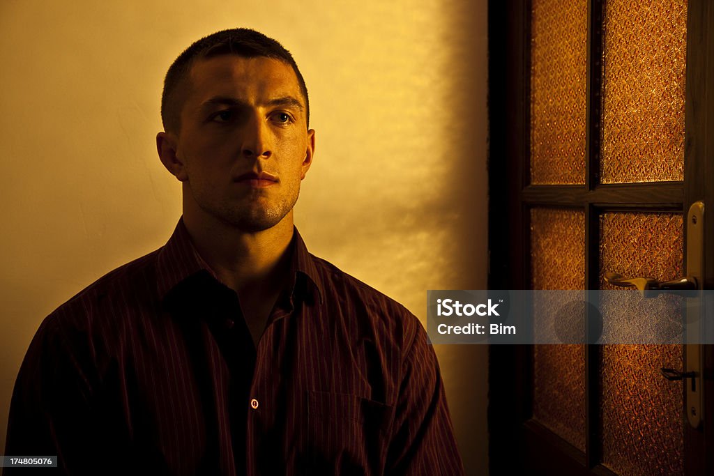 Portrait de jeune homme dans des Sidelight - Photo de 20-24 ans libre de droits