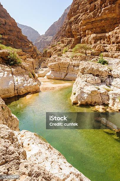 Wadi Al Shab - Fotografias de stock e mais imagens de Omã - Omã, Wadi Shab, Leito de rio