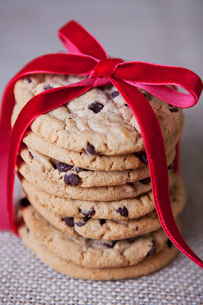istock Homemade Chocolate Chip Cookies with Ribbon 174805291