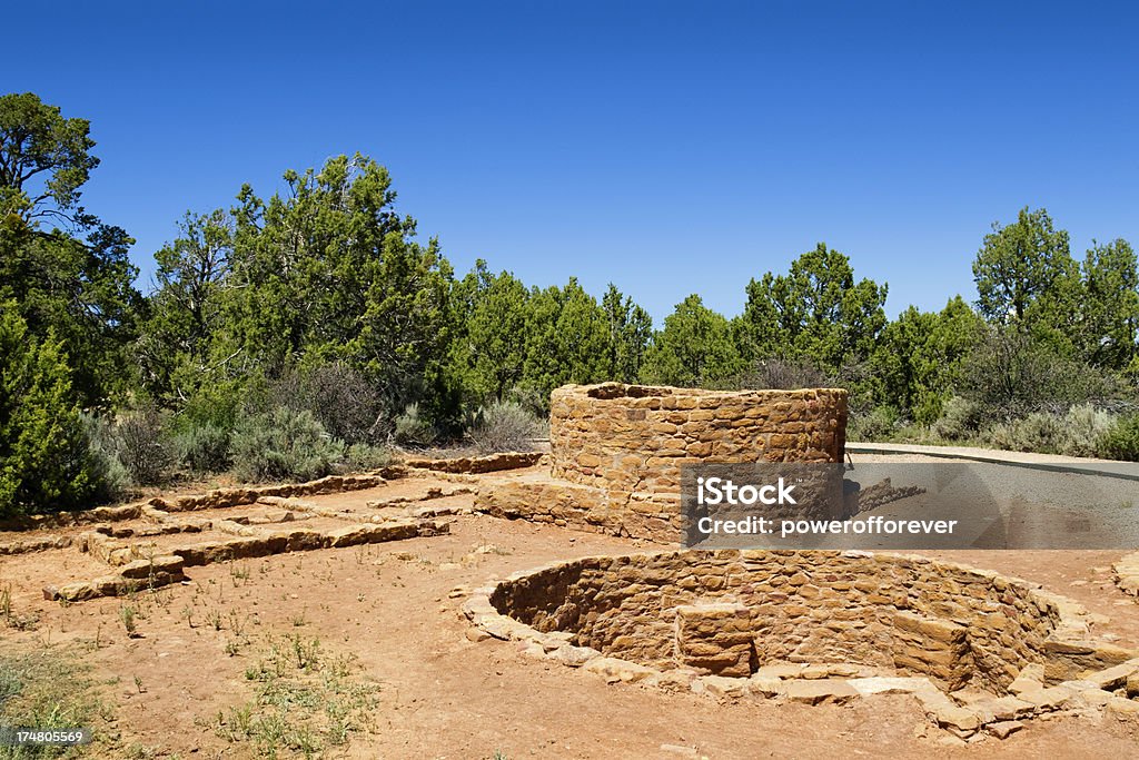 Weit View Tower-Ruinen im Mesa Verde National Park, Colorado - Lizenzfrei Alt Stock-Foto