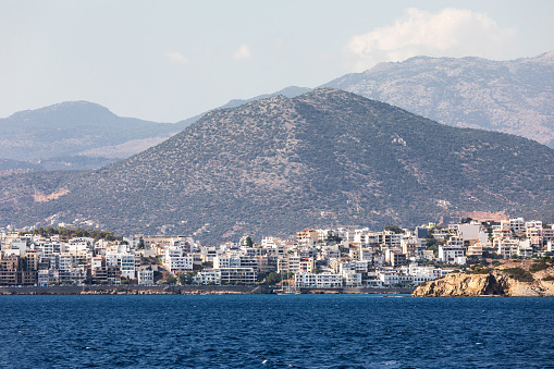 Agios Nicolaos from the ferry towards Spinalonga