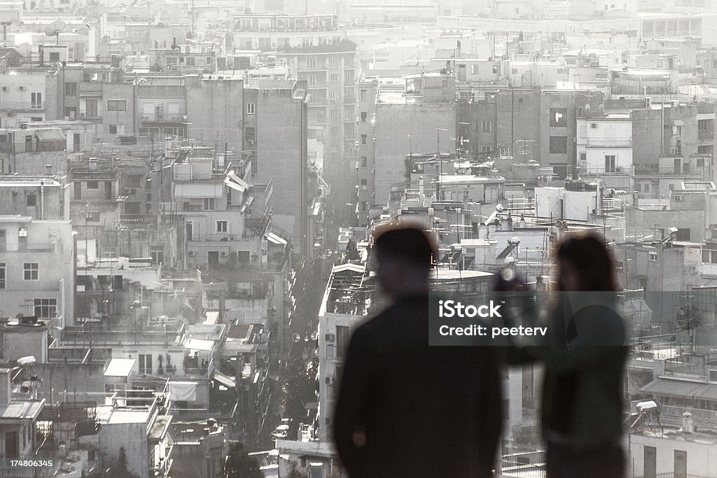 Blick auf die Stadt. - Lizenzfrei Athen - Griechenland Stock-Foto