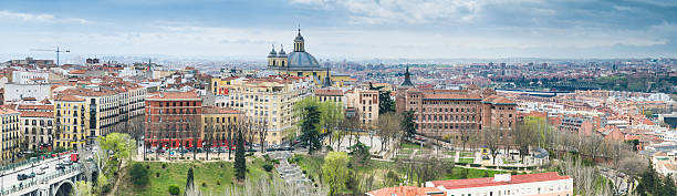 istock Madrid rooftop cityscape panorama Spain 174806541