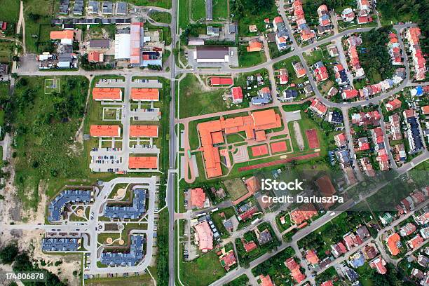 Вид С Воздуха Из Пригородных Жилищное Строительство — стоковые фотографии и другие картинки Вид с воздуха