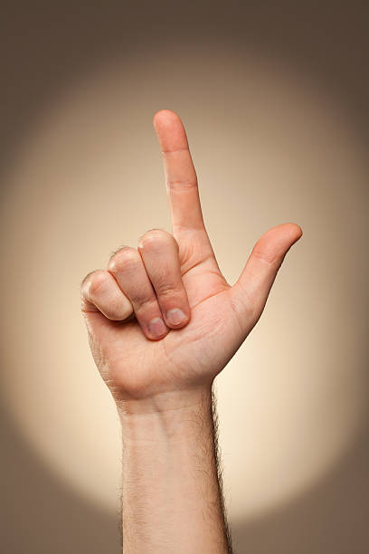 langage des signes-l - letter l human hand human finger human thumb photos et images de collection
