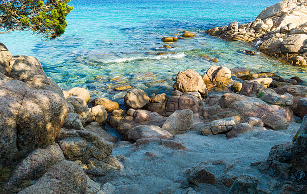 Sardinia "Italy, Sardinia,  the Cala di Volpe sea and cliffs" Cala Di Volpe stock pictures, royalty-free photos & images