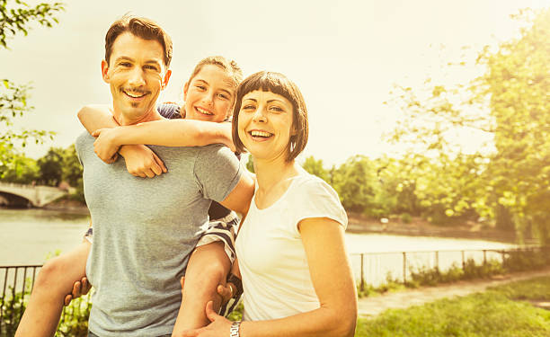 istock Happy family outdoors 174807440