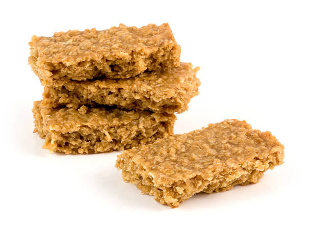 istock Flapjack slices isolated on a white background 174807834