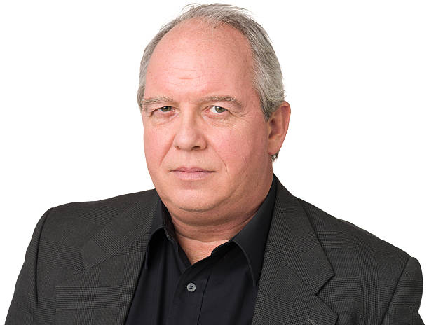 istock Serious Mature Man Close Up Portrait 174807907