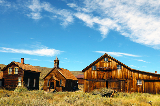Bodie, CA, September 6, 2018: City of Bodie in the USA