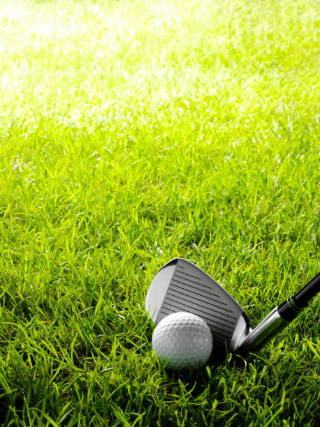 istock Golf Green with Iron and Ball 174808253