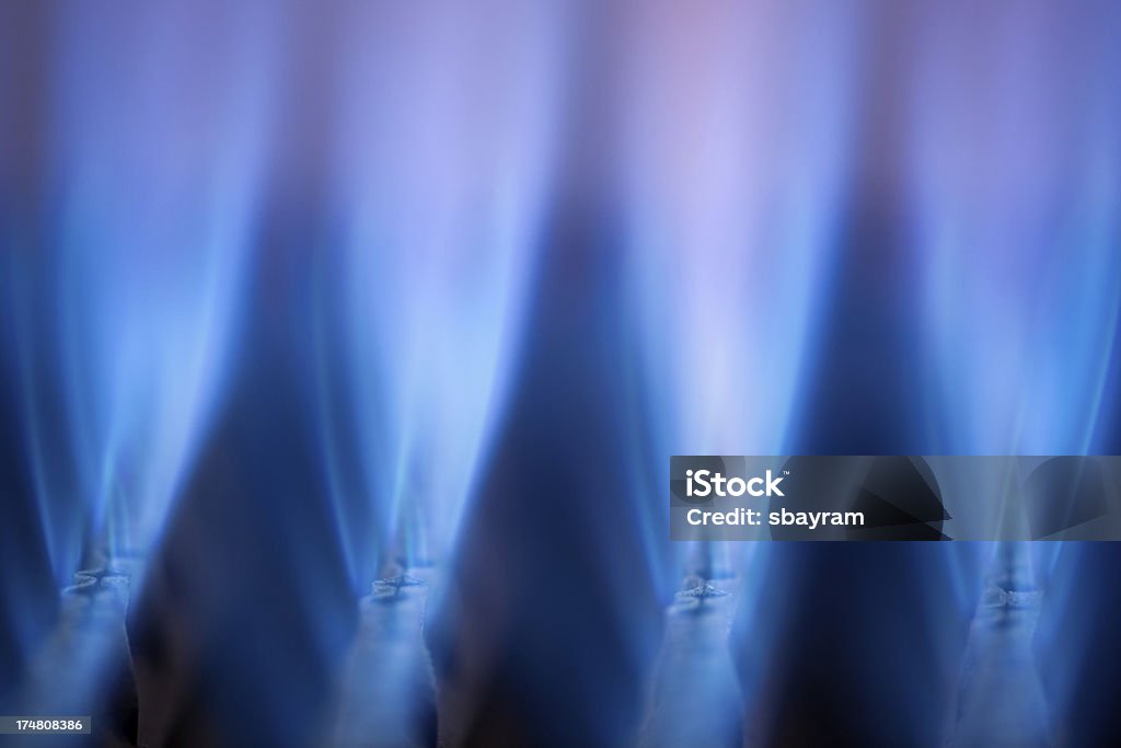 Incendio di gas - Foto stock royalty-free di Fiamma