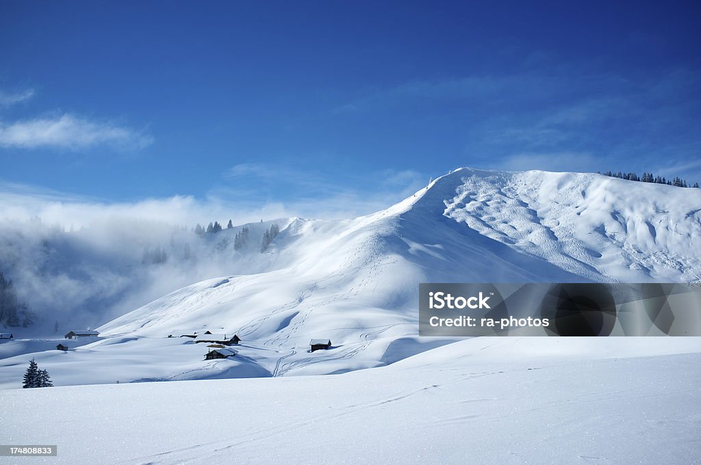 Śnieżny puch Góry - Zbiór zdjęć royalty-free (Alpy)