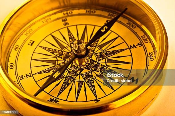 Envejecimiento De Compass Foto de stock y más banco de imágenes de Anticuado - Anticuado, Antigualla, Brújula