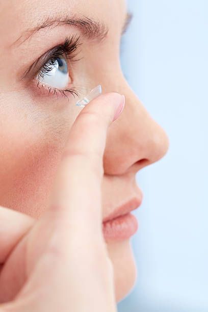 istock Girl wearing contact lens 174809382