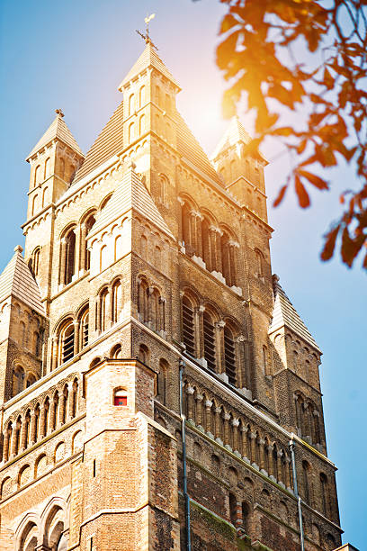 St. Salvator's Cathedral, Bruges, Belgium "Tower of the St. Salvator's Cathedral in Bruges, Belgium" st salvator's cathedral stock pictures, royalty-free photos & images