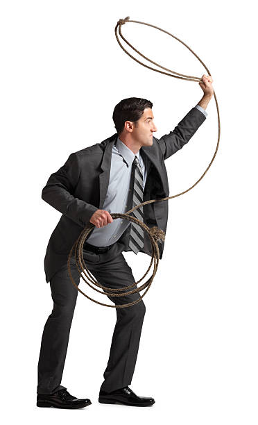 istock Businessman Throwing a Lasso 174810717