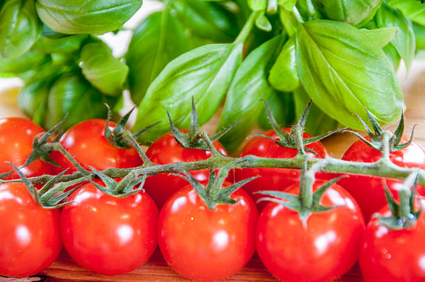 Fresh Cherry Tomato And Basil