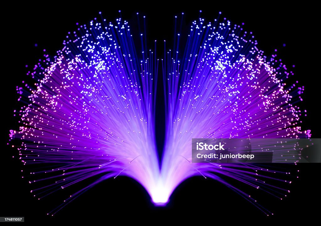 Éclaboussure de fibres optiques - Photo de Fibre optique libre de droits