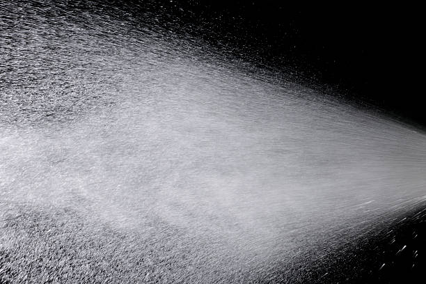 Spraying water in a fountain background