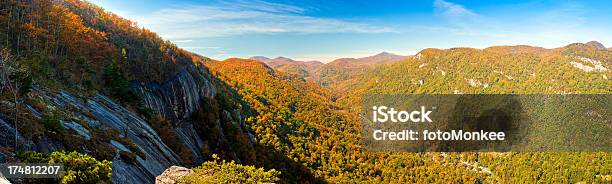 Hickory Tuerca Gorge Chimney Rock Park Carolina Del Norte Eeuu Foto de stock y más banco de imágenes de Acantilado