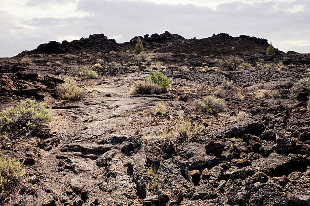 Black Crater at Lava Beds National Monument in California, USA.