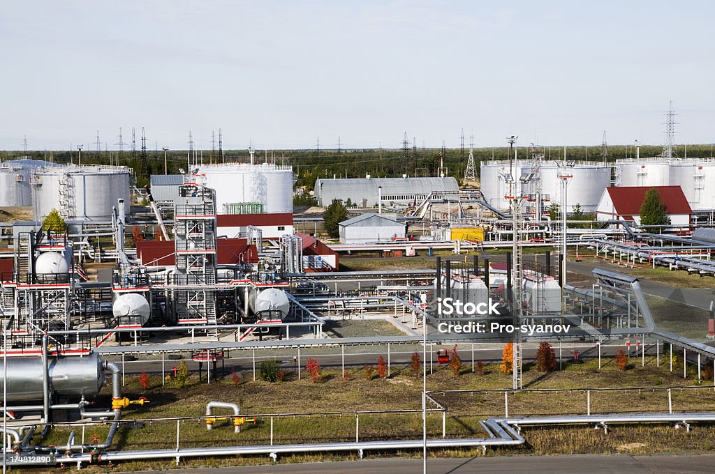Öl Industrie-Einrichtungen. - Lizenzfrei Benzin Stock-Foto