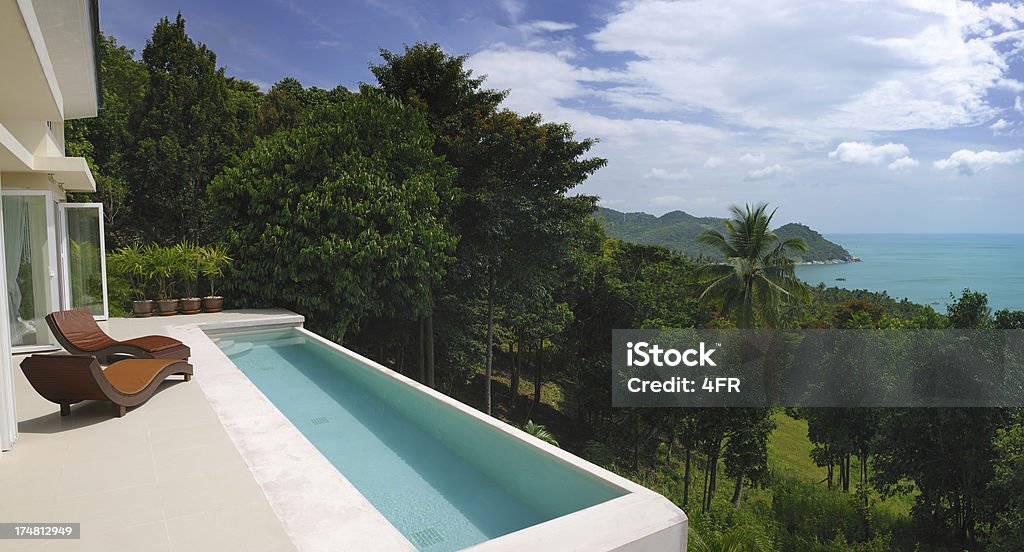 Villa de lujo con piscina privada - Foto de stock de Isla Grande de Hawái - Islas de Hawái libre de derechos