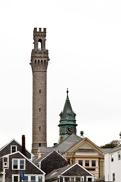 pellegrino monumento - provincetown foto e immagini stock