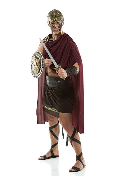 istock Portrait of spartan with a sword 174813112