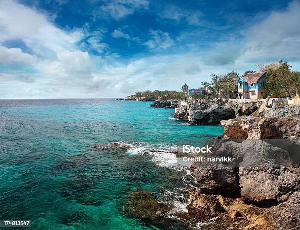 Jamaican Coast At Negril Stock Photo - Download Image Now - Jamaica, Negril - Jamaica, Cliff