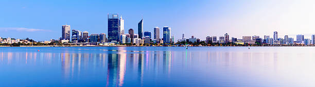 istock Panoramic View of the Perth City Skyline in Australia 174814117