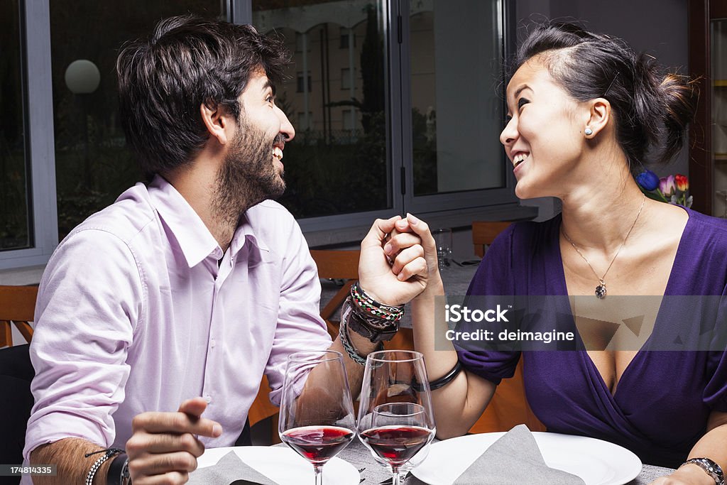 Young couple romantic dinner Romantic dinner Adult Stock Photo