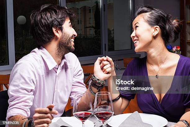 Young Couple Romantic Dinner Stock Photo - Download Image Now - Adult, Asian and Indian Ethnicities, Beautiful People