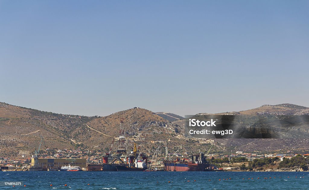 産業用の港 - アドリア海のロイヤリティフリーストックフォト