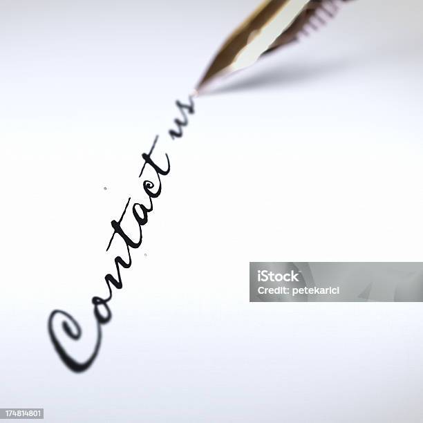 Escritório Contactenos - Fotografias de stock e mais imagens de Assinatura - Assinatura, Atividade, Caligrafia