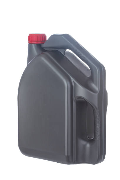 istock Gray Motor Oil Bottle on White Background 174814810