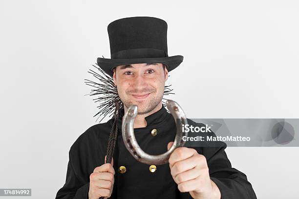 Young Chimney Sweep With A Horseshoe Stock Photo - Download Image Now - Chimney Sweep, Smiling, Adult