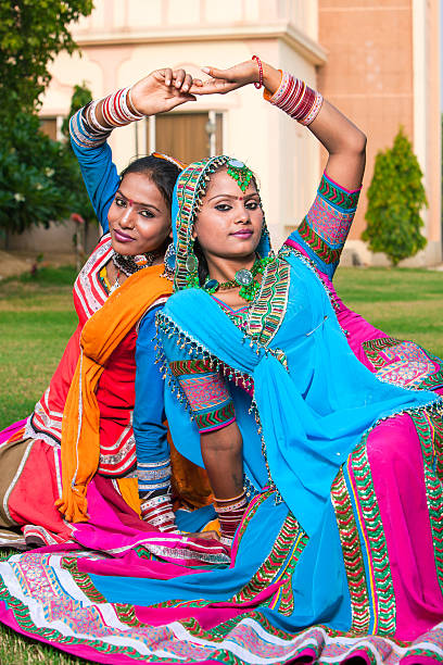 Young Indian Lady Performing Cultural Dance called as Kalbeliya