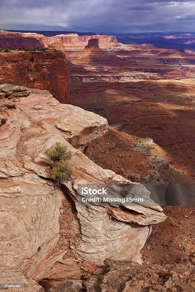 Buck Canyon, Canyonlands National Park - Lizenzfrei Ansicht aus erhöhter Perspektive Stock-Foto