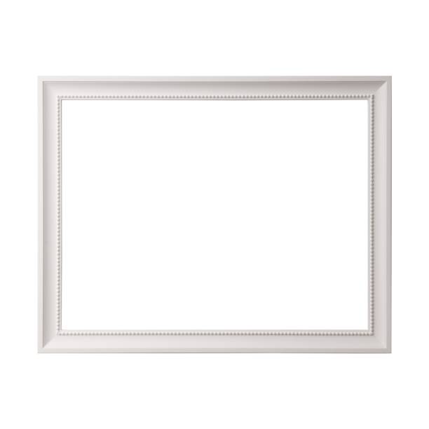 istock White blank picture frame, realistic horizontal picture frame. Empty white picture frame, mockup template isolated on white background. 1748154978