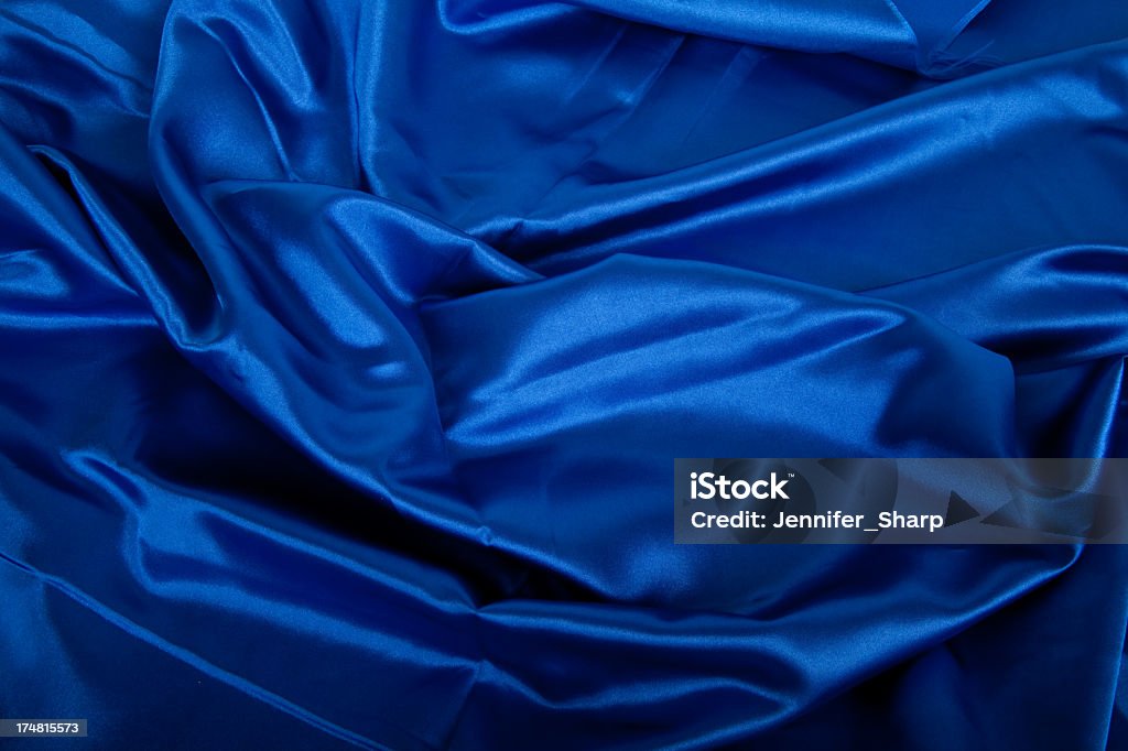 Fundo de seda azul - Foto de stock de Abstrato royalty-free