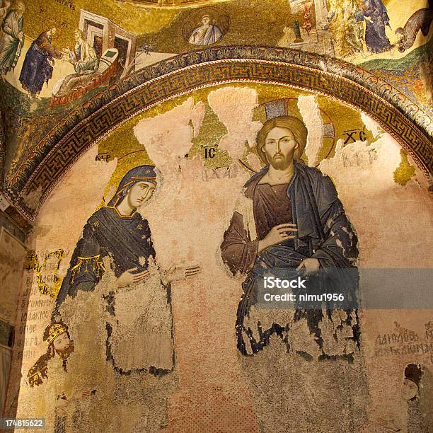 Mosaics In Chora Church Istanbul Stock Photo - Download Image Now - Patriarchy, Ancient, Apse