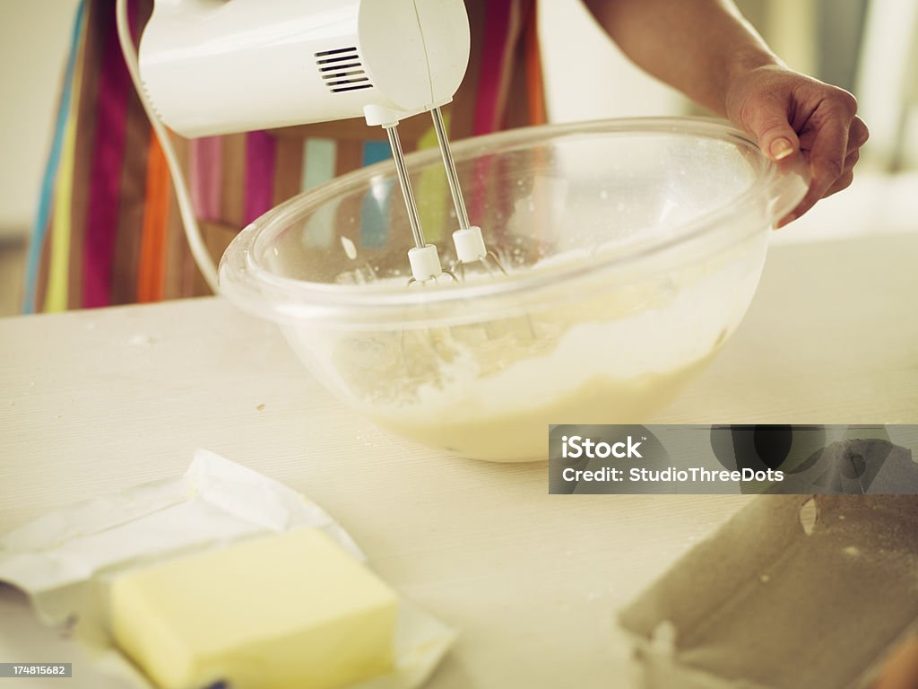 Preparação de Cookies - Foto de stock de Batedeira Elétrica royalty-free
