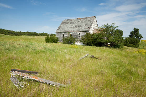 prairie scena - rural scene north america church landscaped zdjęcia i obrazy z banku zdjęć