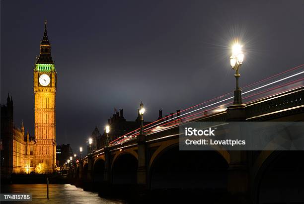 밤 시간 빅 벤 웨스트민스터 브론 영국 런던 0명에 대한 스톡 사진 및 기타 이미지 - 0명, 강, 건축