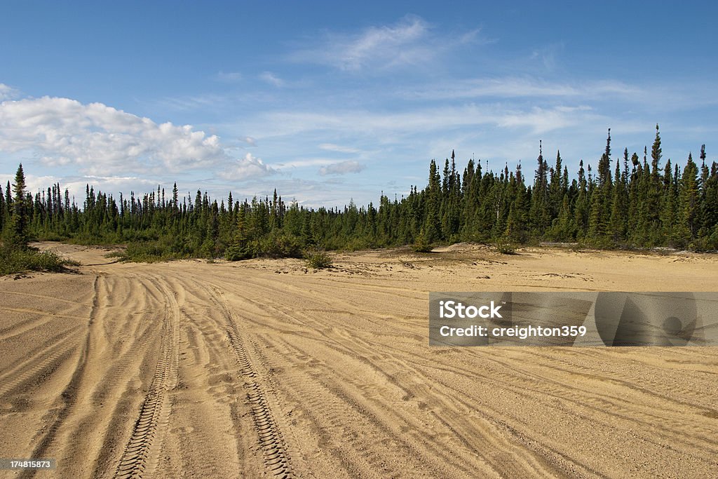 Estrada de areia-Goose Bay, Labrador - Royalty-free Ao Ar Livre Foto de stock