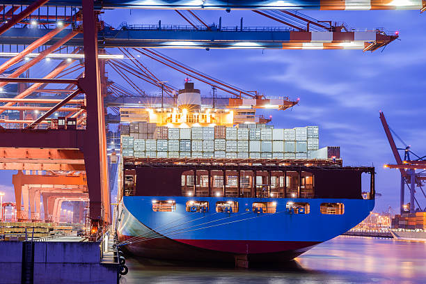 istock Containerterminal in the harbour of Hamburg 174815956