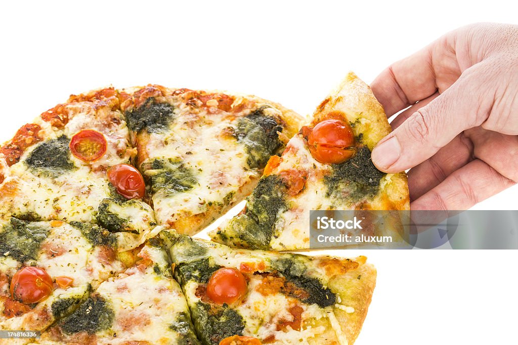 Pizza - Zbiór zdjęć royalty-free (Białe tło)