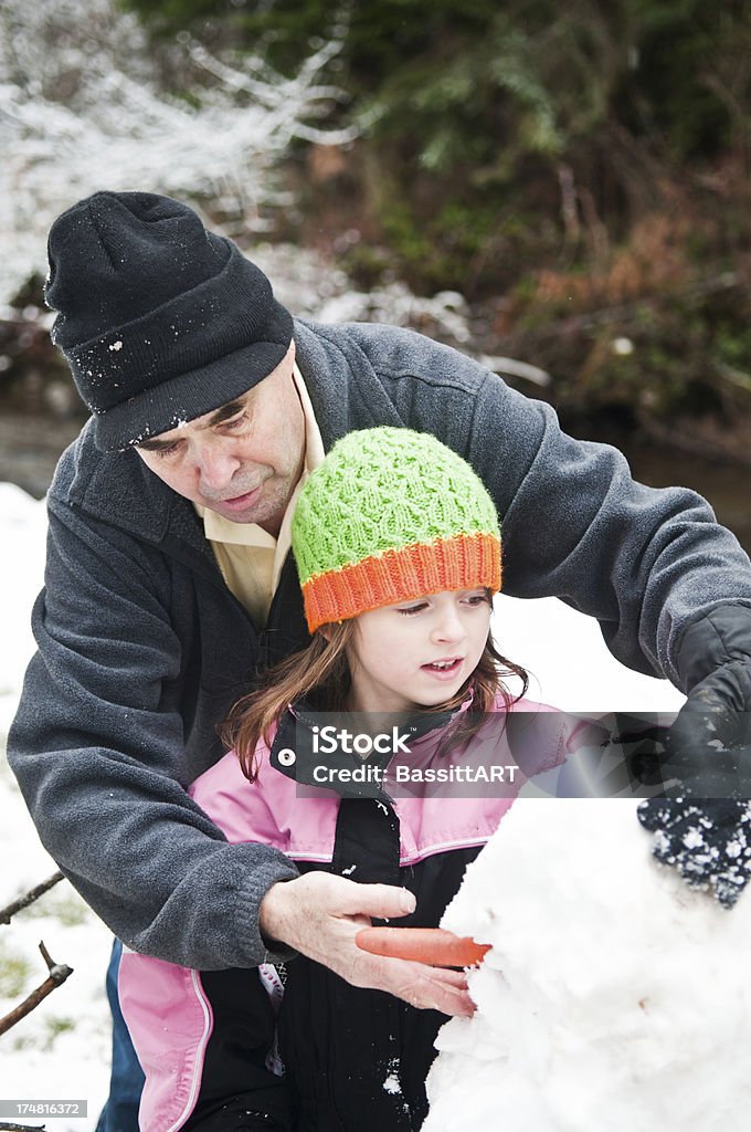 Gebäude einen Schneemann - Lizenzfrei Schneemann Stock-Foto